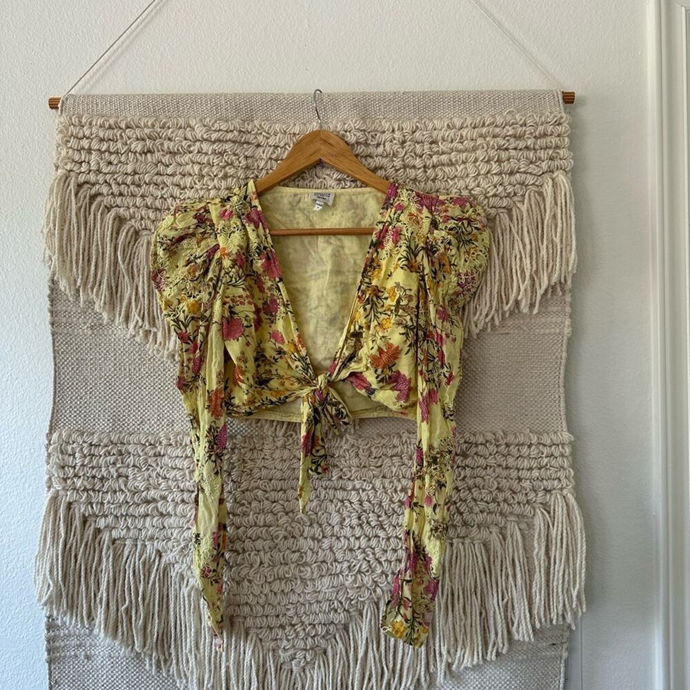 Hemant & Nandita Lyla Floral Crop Top - Picture 1 of 8
